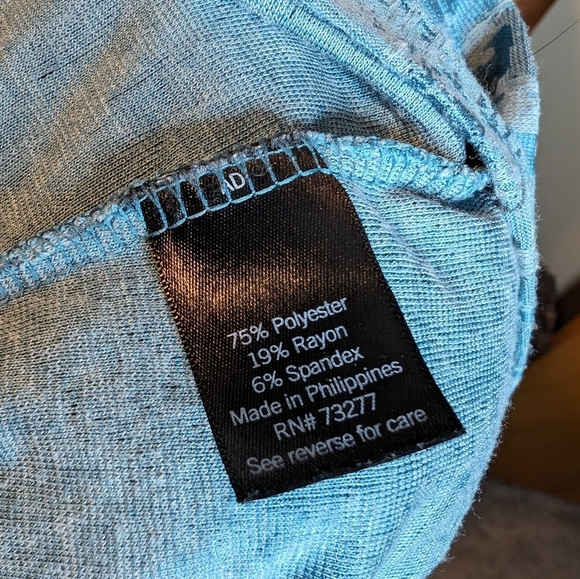 Simply Vera VERA WANG Belted Turquoise Top Blouse SZ M - Picture 9 of 10